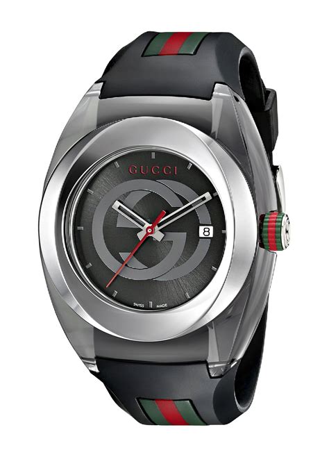 gucci sync stainless steel rubber watch|Gucci sync 45mm watch.